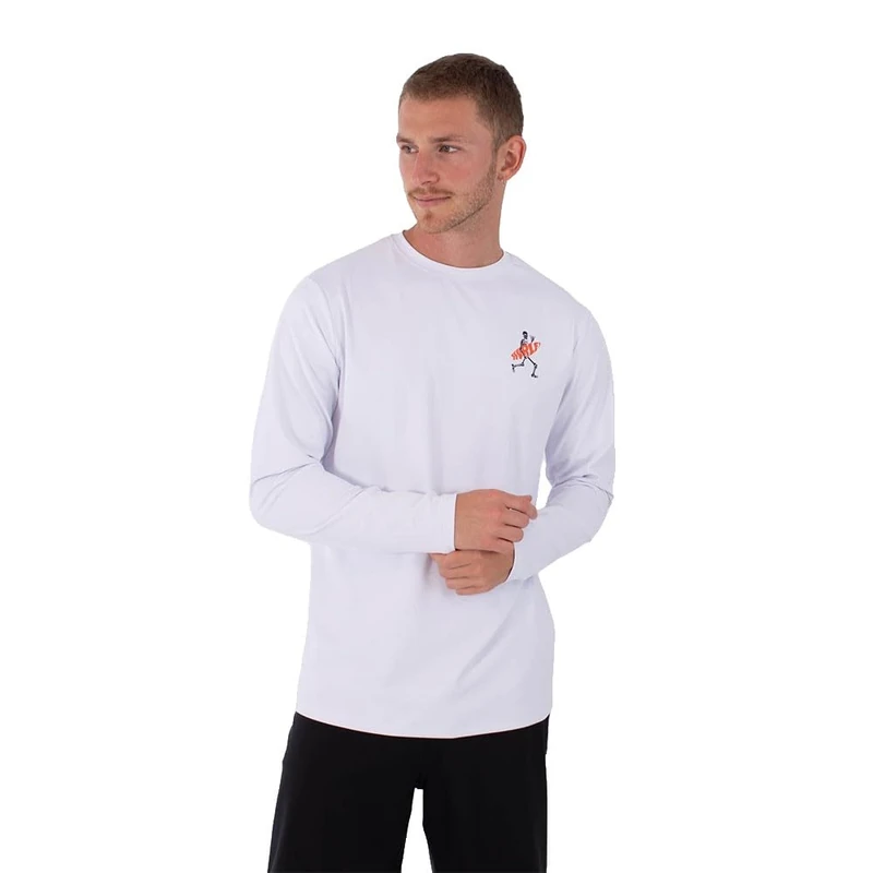 Hurley Rash Regular FLAMENGUE LS White