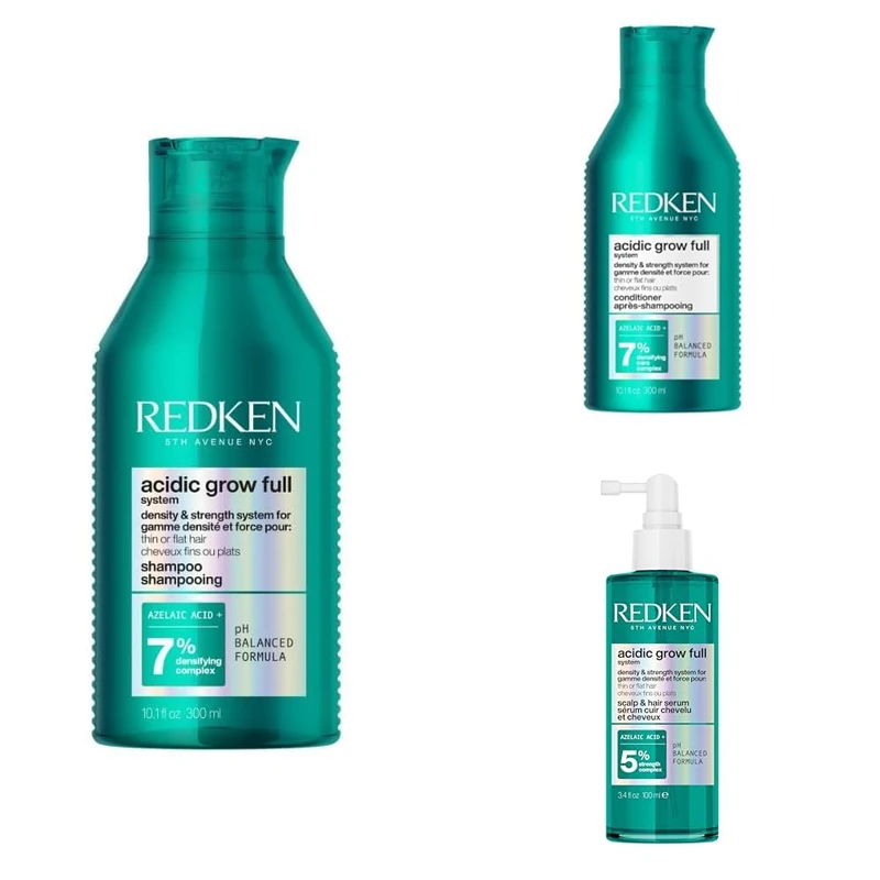 Redken Acidic Grow Full System - Shampoo, Conditioner & Serum Set - Image 1