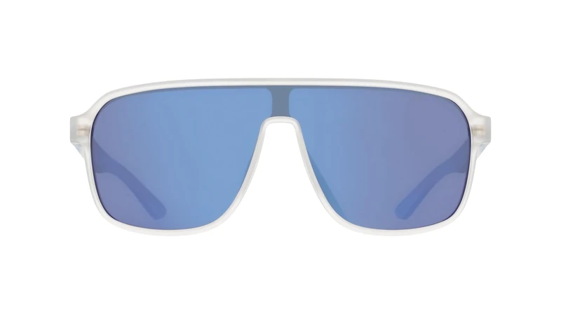 Nike Vintage Flyer IB3680X Sport Sunglasses Running Training Outdoor Lifestyle Sunglasses, Matte Clear/Blue Mirror, One Size