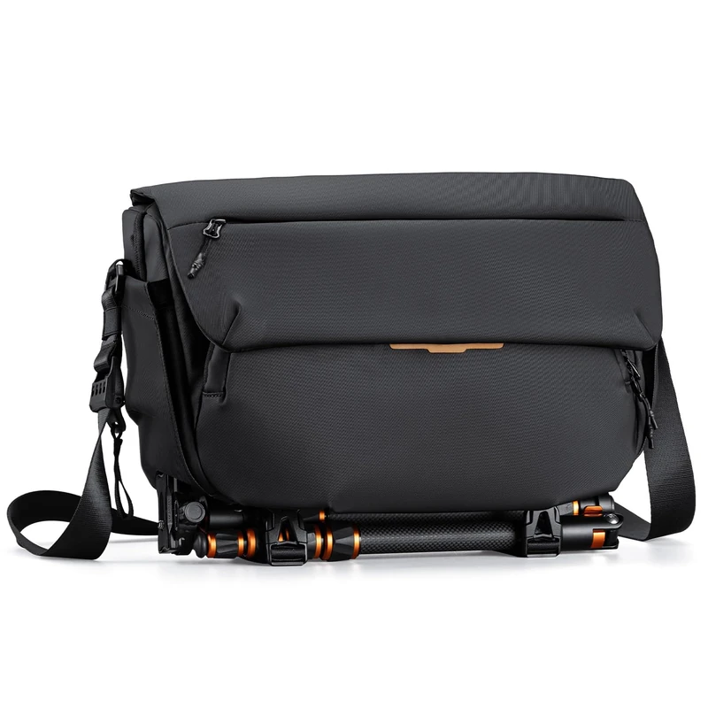 K&F CONCEPT Camera Sling Bag, Camera Bag for DSLR and Lenses, Single Shoulder Camera Case 2 in 1 Use for Everyday Crossbody Bag with Tripod Holder