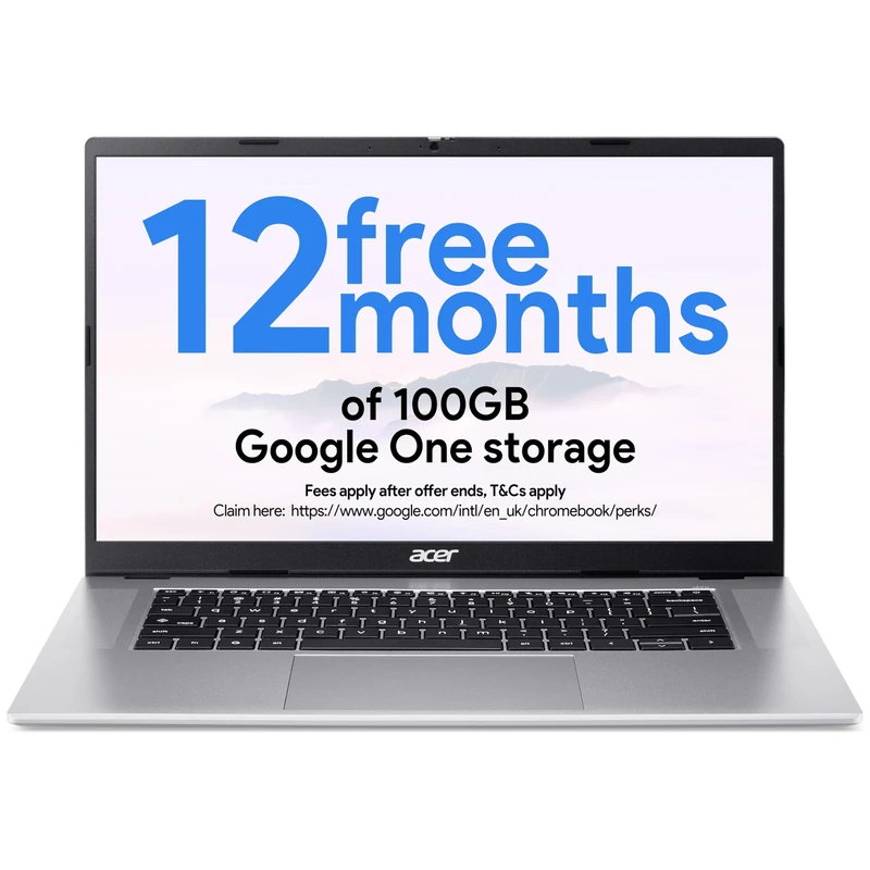 Acer Chromebook 315 CB315-8H Traditional Laptop - MediaTek Kompanio 540, 8 GB, eMMC 128GB, Integrated Graphics, 15.6" Full HD Display, Chrome OS, Silver