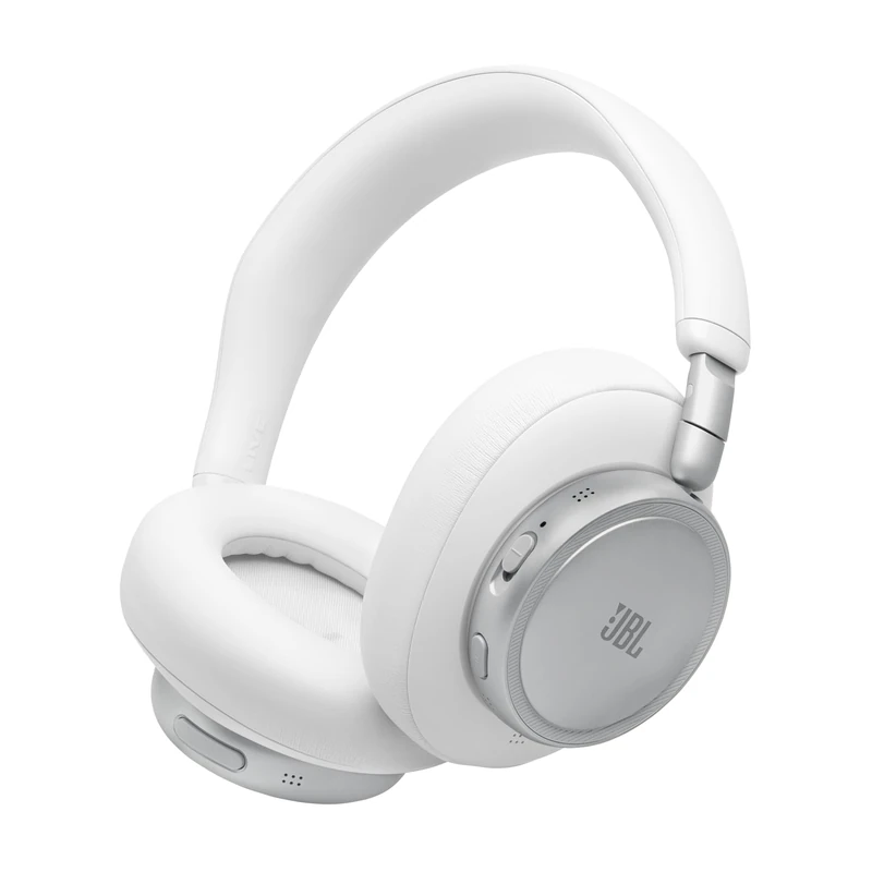 JBL Live 780NC Wireless Over‑Ear Headphones with Adaptive Noise Cancelling, Bluetooth, 80 Hours Battery Life, Multipoint Connection, White - Image 1