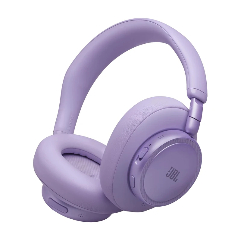 JBL Live 780NC Wireless Over‑Ear Headphones with Adaptive Noise Cancelling, Bluetooth, 80 Hours Battery Life, Multipoint Connection, Purple