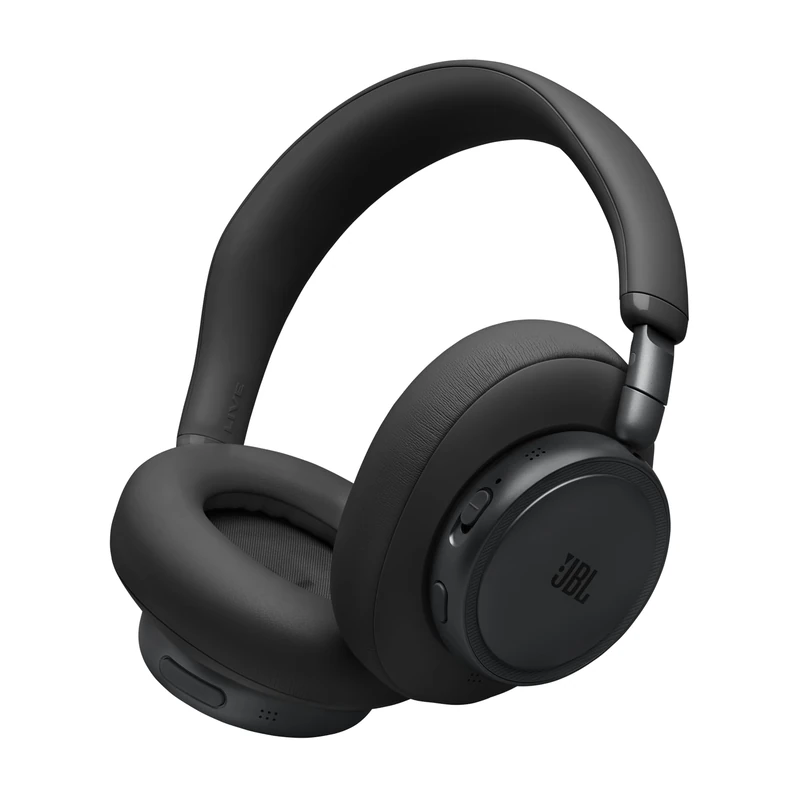 JBL Live 780NC Wireless Over‑Ear Headphones with Adaptive Noise Cancelling, Bluetooth, 80 Hours Battery Life, Multipoint Connection, Black