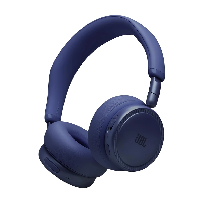 JBL Live 680NC Wireless On‑Ear Headphones with Adaptive Noise Cancelling, Bluetooth, 80 Hours Battery Life, Multipoint Connection, Blue