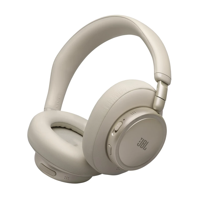 JBL Live 780NC Wireless Over‑Ear Headphones with Adaptive Noise Cancelling, Bluetooth, 80 Hours Battery Life, Multipoint Connection, Champagne