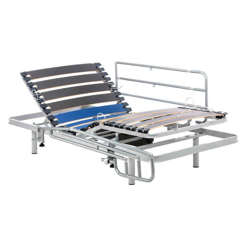 Geriafy – 3ft Single Electric Adjustable Bed Frame with Folding Bed Rails | Quiet Motor | Wireless Remote Control