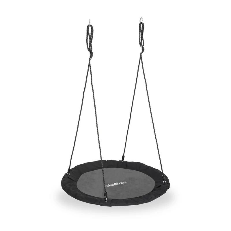 Relaxdays Outdoor Round Swing for Kids & Adults, Ø 110 cm, Up to 100 kg, Multiple Colors, 150 x 110 x 110 cm