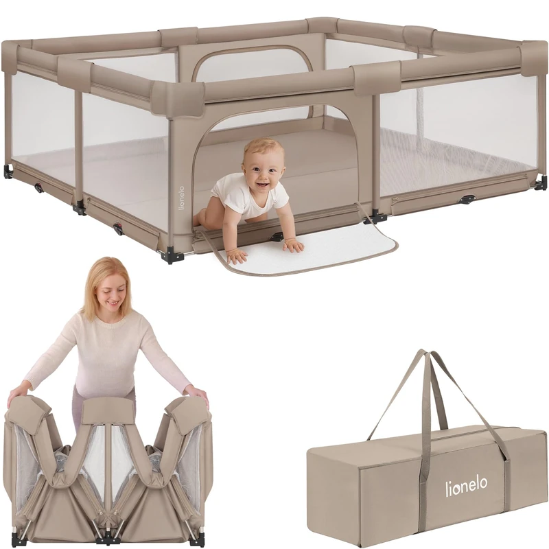 Lionelo Florence XL Baby Playpen - 180 x 200 cm Foldable
