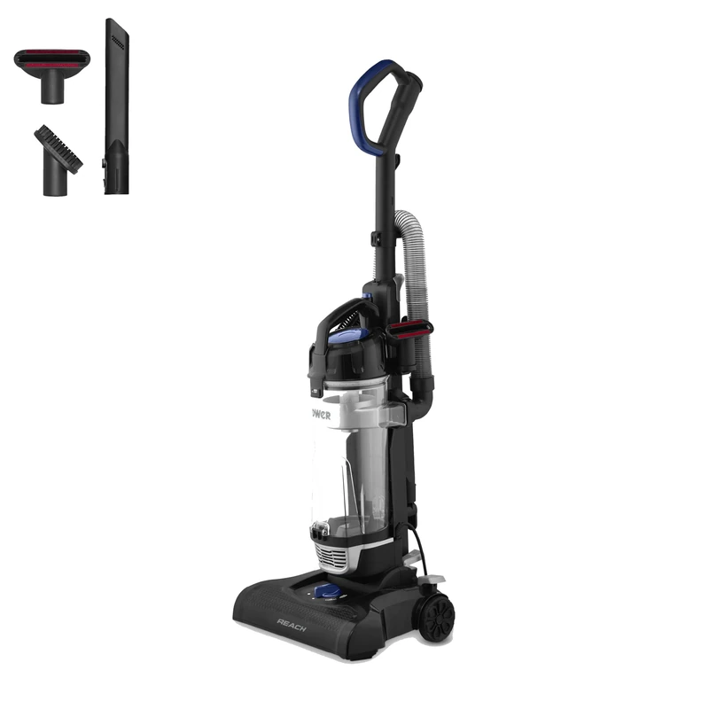 Tower T108001 TXP30 Bagless Upright Vacuum Cleaner with Cyclonic Technology, Washable Filter, 2-in-1 Crevice Tool & Floor Brush, 4L Dust Capacity, 400W, Blue