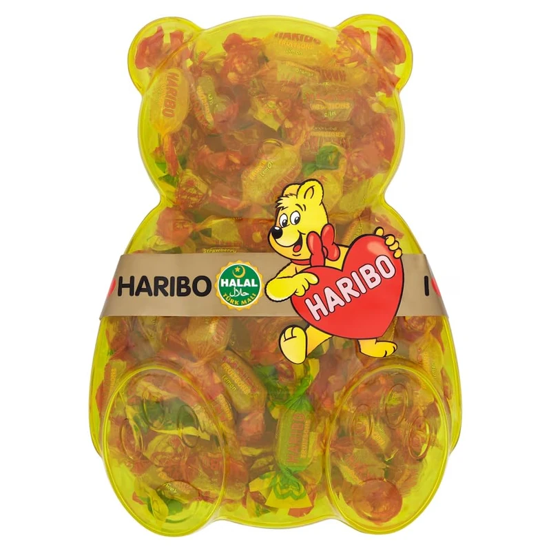 HARIBO Halal Goldbear Gift - 1kg Bag of Gummy Bears - Image 1