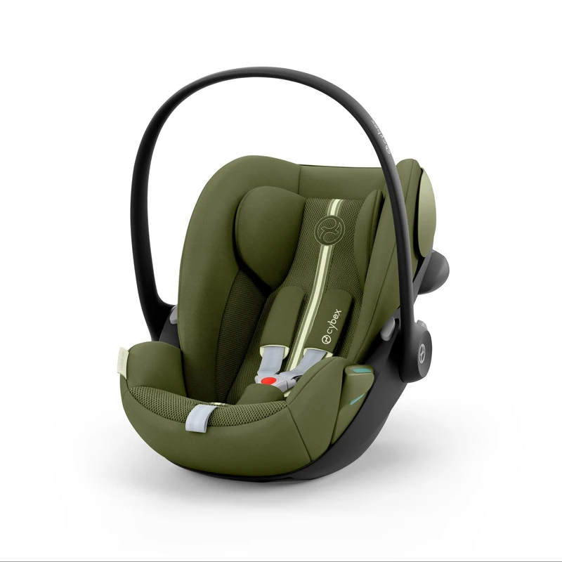 CYBEX Gold Cloud G3 Plus Baby Car Seat, from Birth to Approx. 24 Months, for Children from 40 cm to 87 cm, Max. 13 kg, 180° Rotation, Mesh Fabric, Incl. Newborn Insert, Moss Green