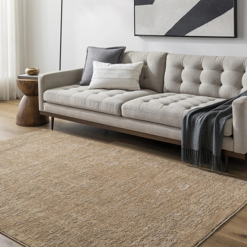 Livabliss Clarisse Traditional Vintage Rug 152x225 cm – Area Rug for Living Room, Dining & Bedroom – Medium Pile, Cotton Back, Easy Care Indoor Use, Beige, Tan, Brown