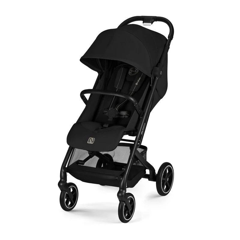 CYBEX Gold BEEZY Pushchair with Ergonomic Reclining Position, from Birth to Approx. 4 Years (max. 22 kg), Compact fold, one-Hand Harness System, Magic Black