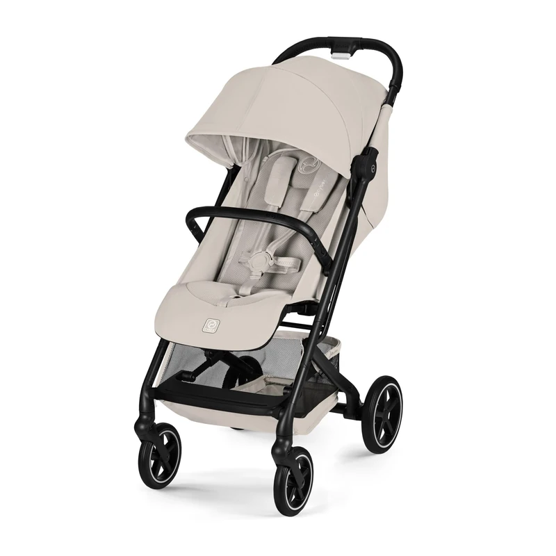 CYBEX Gold BEEZY Pushchair with Ergonomic Reclining Position, from Birth to Approx. 4 Years (max. 22 kg), Compact fold, one-Hand Harness System, Dune Grey