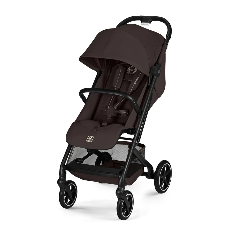 CYBEX Gold BEEZY Pushchair with Ergonomic Reclining Position, from Birth to Approx. 4 Years (max. 22 kg), Compact fold, one-Hand Harness System, Chocolate Brown