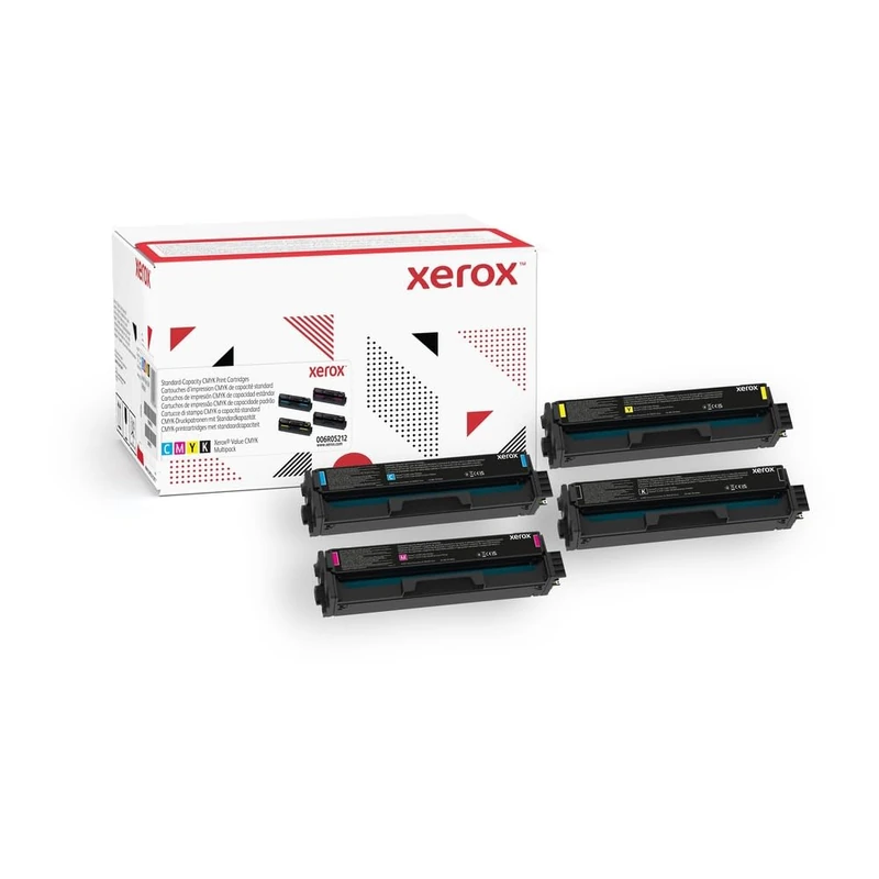 Xerox Genuine C230 / C235 Multipack Standard Capacity Toner Cartridge Bundle (CMYK 1,500 Pages) - 006R05212