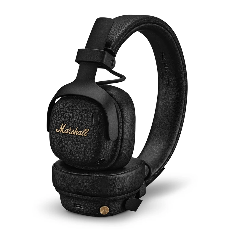 Marshall Milton A.N.C. Wireless On-Ear Headphones with Adaptive Active Noise Cancelling | 80 Hours Wireless Playtime | Durable & Foldable Design for Travel | Spatial Audio - Black