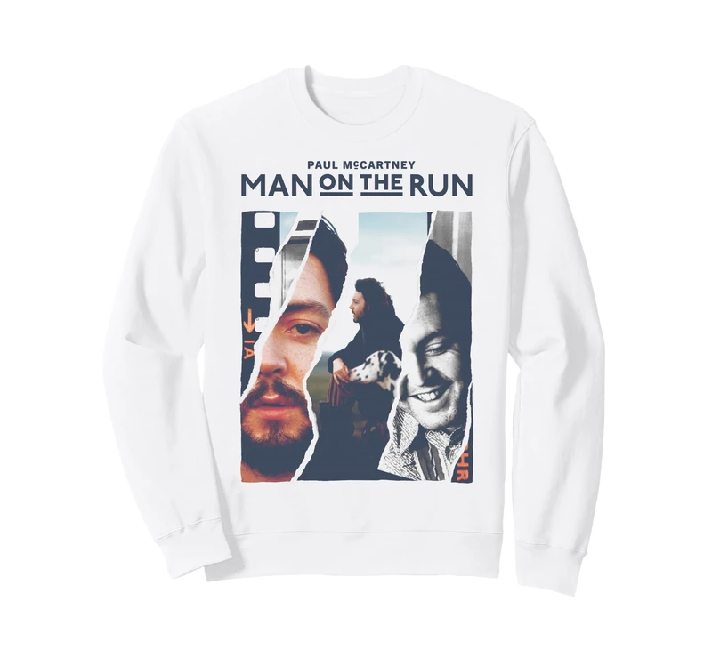 Official Exclusive Paul McCartney Man On The Run Filmstrip Sweatshirt