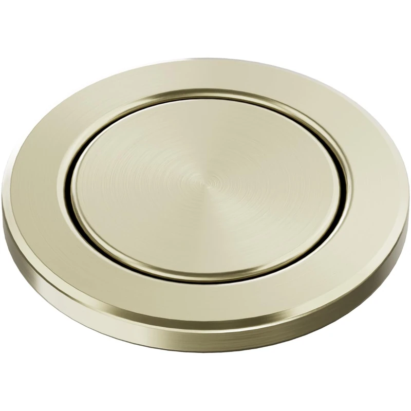 Blanco PushControl III Satin Gold | The Flat Eccentric Suitable for All Sinks with InFino Drain System | Easy Push Operation | Easy Cleaning | Required Drilling Diameter: 35 mm