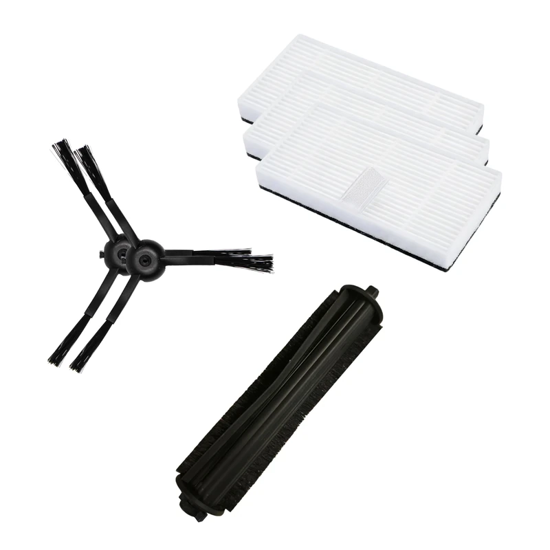 Cecotec Accessories Kit Spare Parts for Conga X100. Includes Haircut Brush, 2 Side Brushes and 3 High Efficiency Filters to Ensure Maximum Quality and Best Performance of the Robot - Image 1