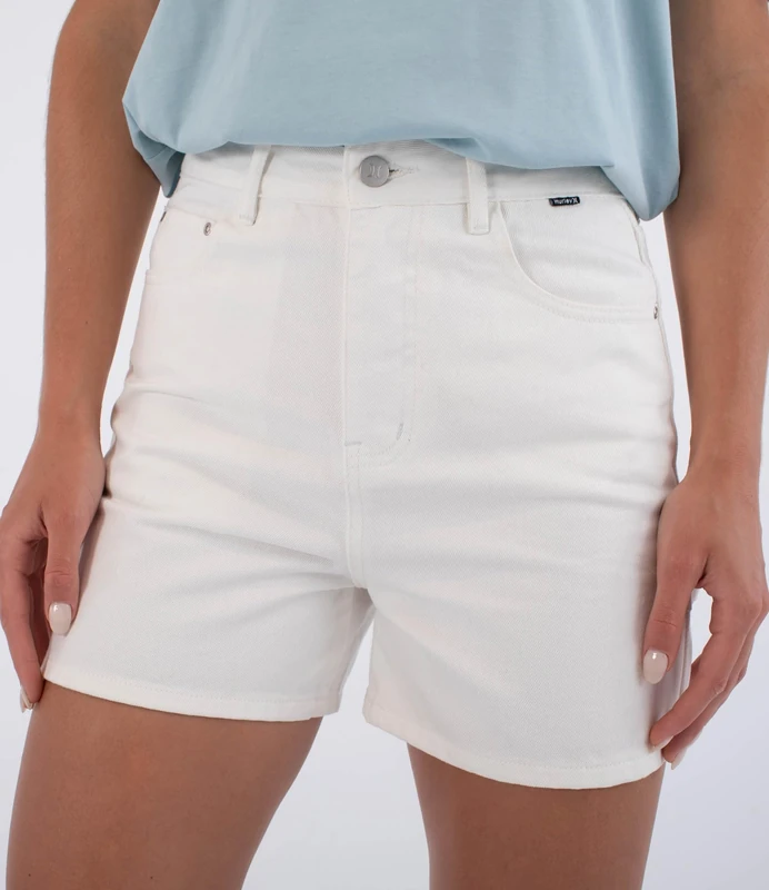 Hurley Women's Shorts - Carpenter White