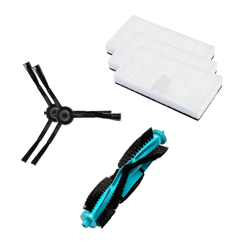 Cecotec Kit Accessories - Spare Parts for Conga X50. Includes Multifunction Mixed Brush, 2 Side Brushes and 3 High Efficiency Filters for Maintenance and Extend the Service Life - Image 1