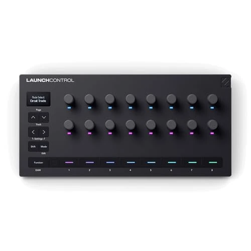 Novation Launch Control 3 – USB Powered, MIDI Control Surface for DAW and Hardware Integration with 16 Endless Encoders, 5-Pin MIDI I/O, and Music Software Bundle