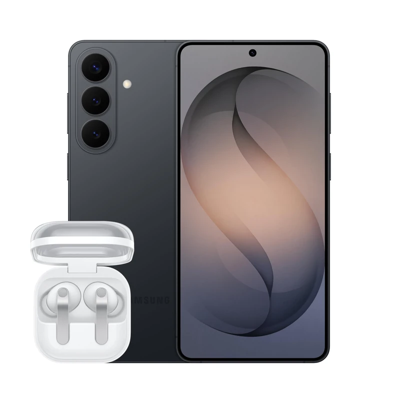 Samsung Galaxy S26+ AI Phone, 50 MP Camera, 12 GB Memory, 512 GB Storage, 4900 mAh Battery, Galaxy AI, Black, 3 Year Samsung Extended Warranty (UK Version) with Buds4 Pro in White