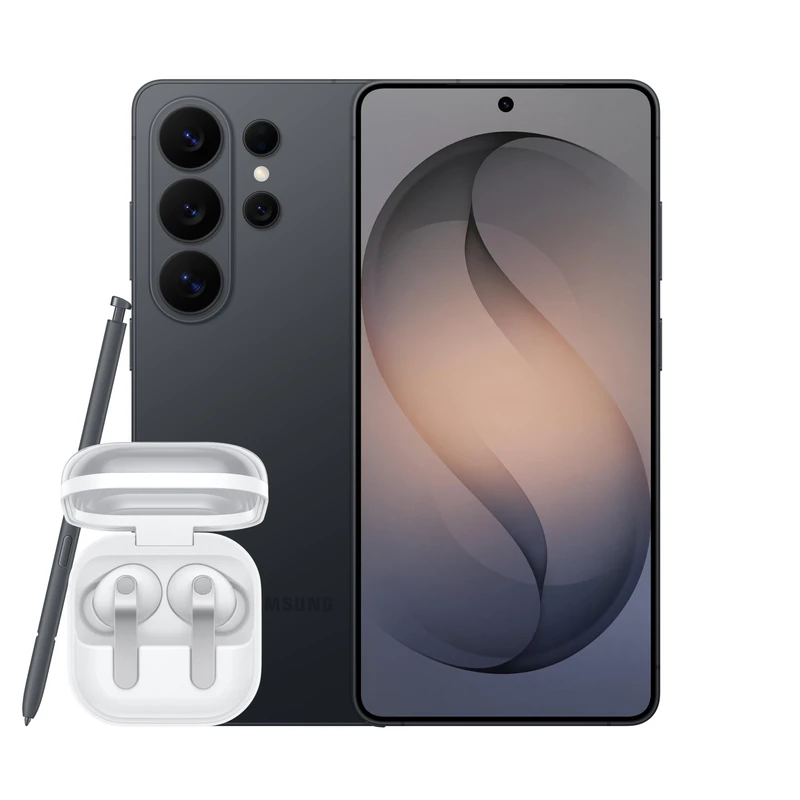 Samsung Galaxy S26 Ultra AI Phone, Privacy Display, 200MP Camera, 16GB Memory, 1TB Storage, 5000 mAh Battery, Galaxy AI, Black, 3 Year Samsung Extended Warranty (UK Version) with Buds4 Pro in White