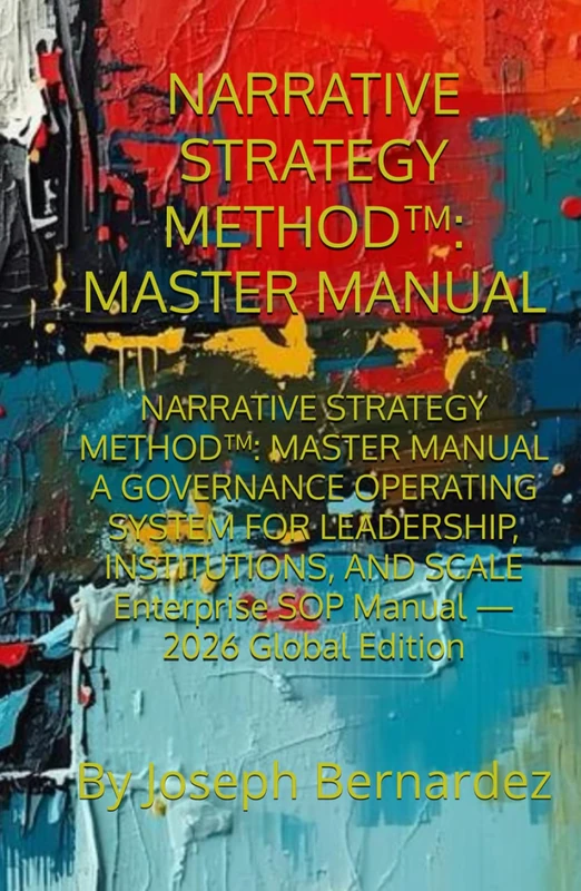 NARRATIVE STRATEGY METHOD™: MASTER MANUAL: NARRATIVE STRATEGY METHOD™: MASTER MANUAL A GOVERNANCE OPERATING SYSTEM FOR LEADERSHIP, INSTITUTIONS, AND SCALE Enterprise SOP Manual — 2026 Global Edition