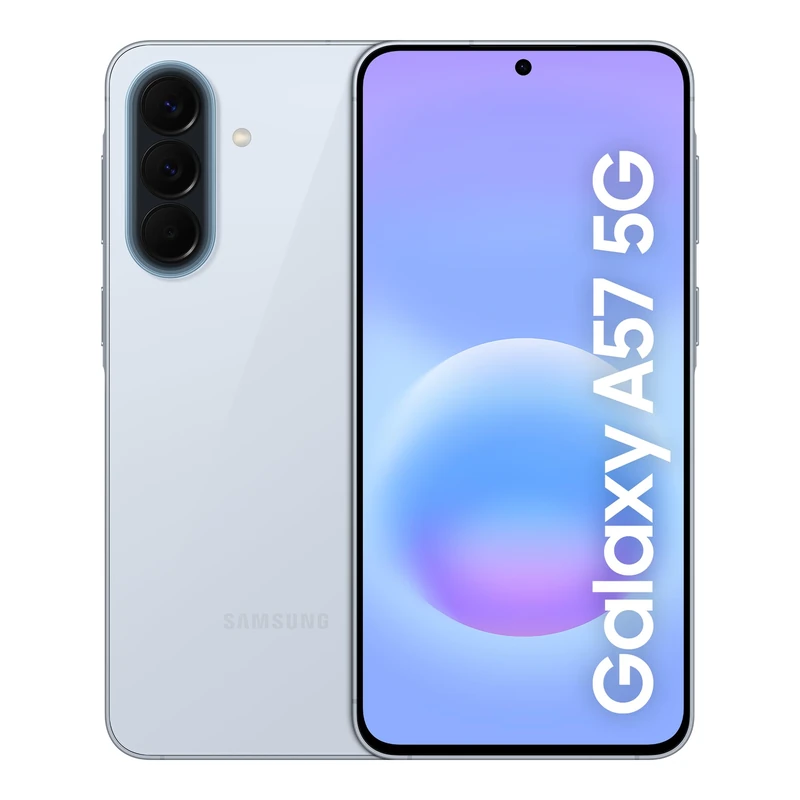 Samsung Galaxy A57 5G, Slim Smartphone, Awesome Intelligence Features, 12GB, 512 GB Strorage, 50MP Wide-Angle Camera, Up To 2-Day Runtime, Awesome Icyblue, 3 Year Extended Warranty