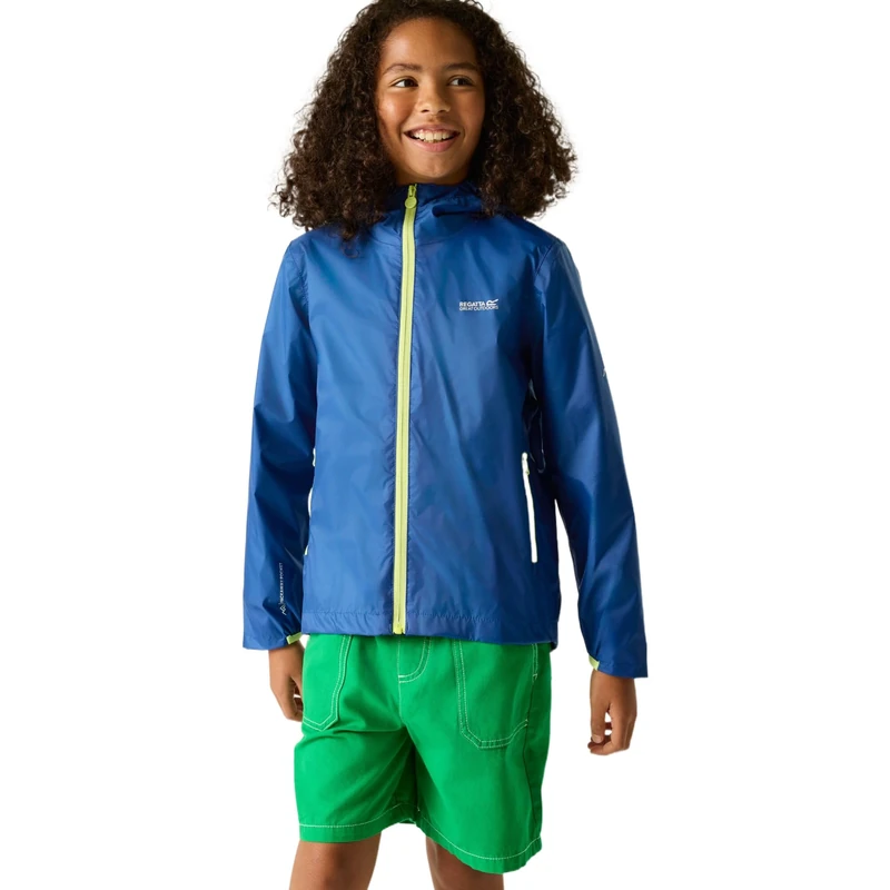 Regatta Unisex Kids Lever Waterproof Shell Jacket Pack-Away Walking Hiking Coat - Image 1
