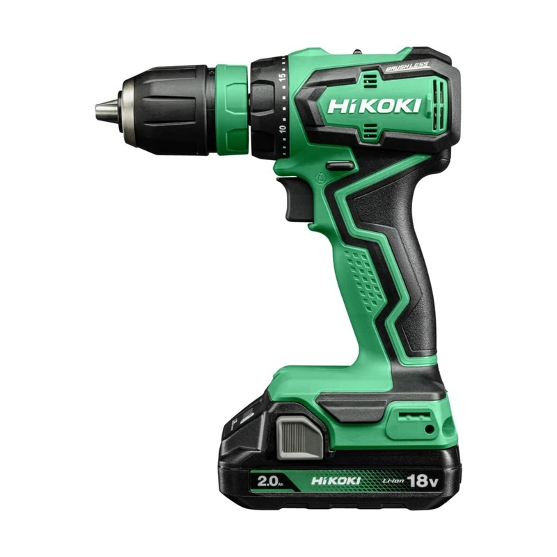 HiKOKI DS18DDQJRZ 18 V Cordless brushless Driver Drill with 55 Nm Tightening Torque with Quick-Change Chuck, with 2 Batteries, Charger and case