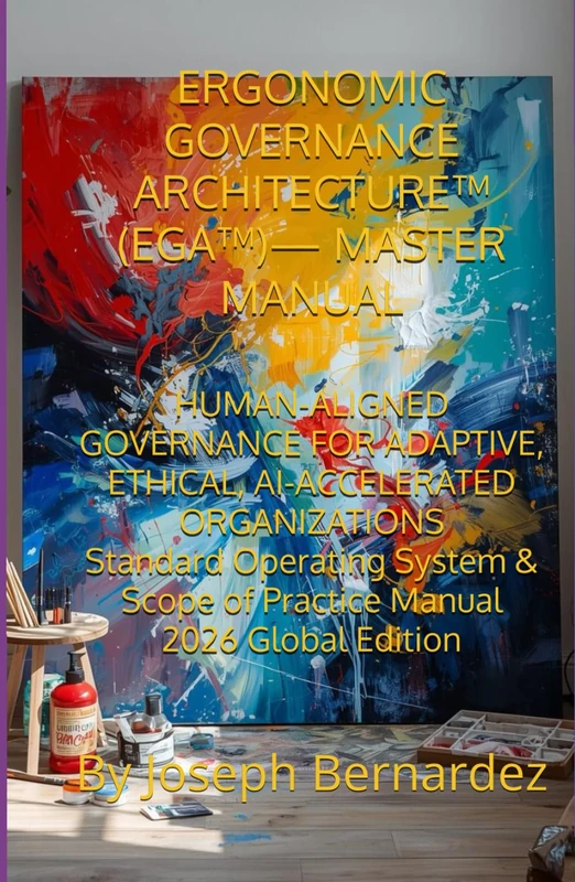 ERGONOMIC GOVERNANCE ARCHITECTURE™ (EGA™)— MASTER MANUAL: HUMAN-ALIGNED GOVERNANCE FOR ADAPTIVE, ETHICAL, AI-ACCELERATED ORGANIZATIONS Standard ... Scope of Practice Manual 2026 Global Edition