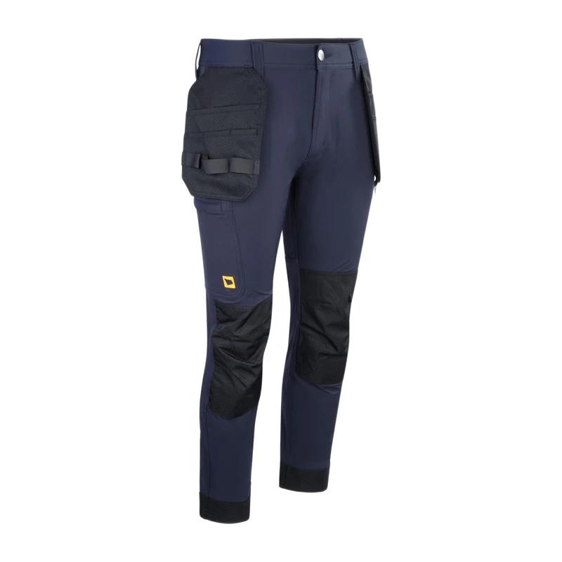 JCB Mens Stretch Holster Pocket Trouser - Navy - Heavy Duty Nylon Spandex Work Trousers with Detachable Holster Tool Pockets and Knee Pad Pockets - Triple Stitched Water Repellent Waist 34 Tall Cargo - Image 1
