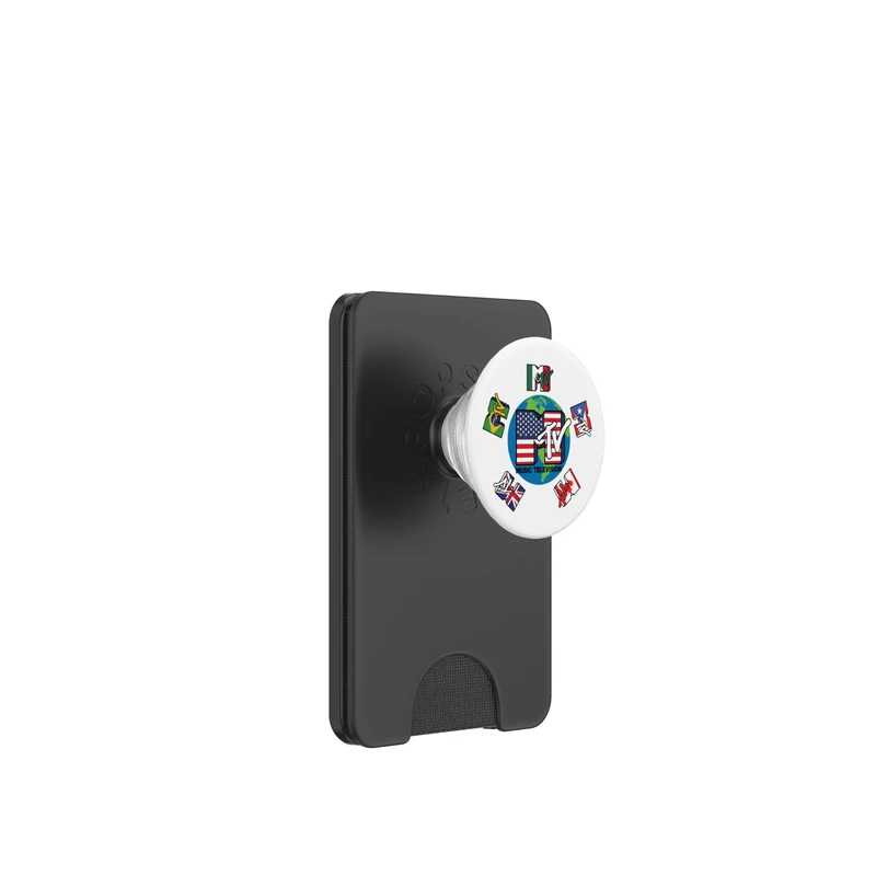MTV Flag Logos Mexico PR CAN Brazil UK PopSockets PopWallet for MagSafe