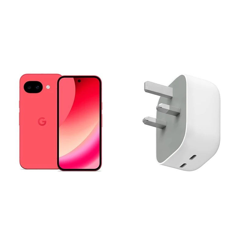 Google Stallion (128GB, Berry) + 67W Dual Port Power Adapter
