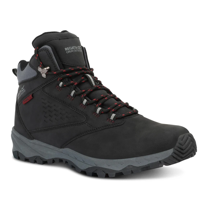 Regatta Mens Amble Waterproof Hiking Boots Breathable Durable Walking Footwear Black
