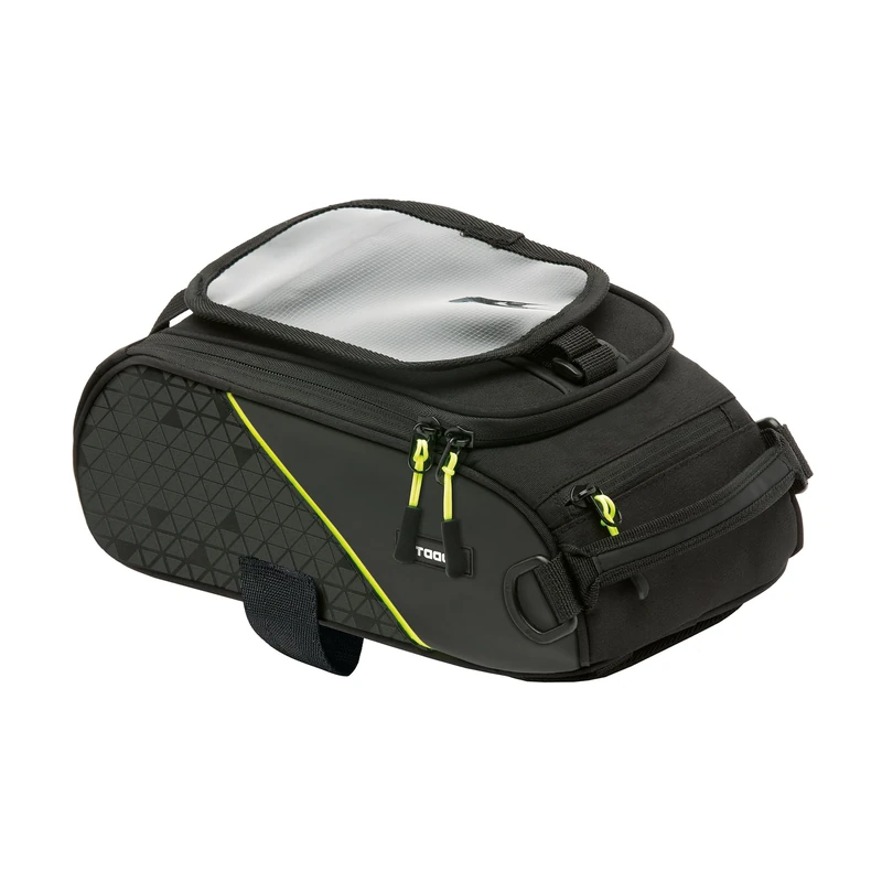 TAAC Motorcycle Tank Bag TC14TW. 4.5L Rigid Twistlock Fixation Touch Screen Smartphone Scratch Resistant Anti-Slip Base Reflective Inserts with Handle Waterproof Cover - Image 1