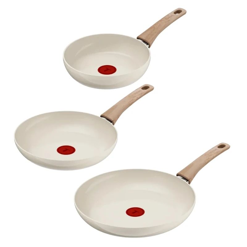 Tefal (Re) flect, 3 pan Set 20/24/28 cm, Non-Stick Coating, 100% Recycled Aluminium Body, G0229132