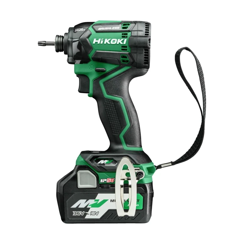 HiKOKI WH36DCJRZ 36V Cordless brushless Impact Driver with 215 Nm Tightening Torque and Triple Hammer Technology, 2 Batteries, Charger and a case.