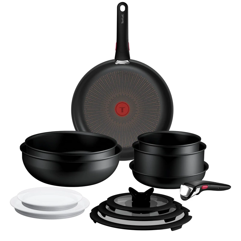 Tefal Ingenio Explore, 13-Piece Cookware Set, Stackable, Non-Stick Coating, Induction, Made in France, P0009302