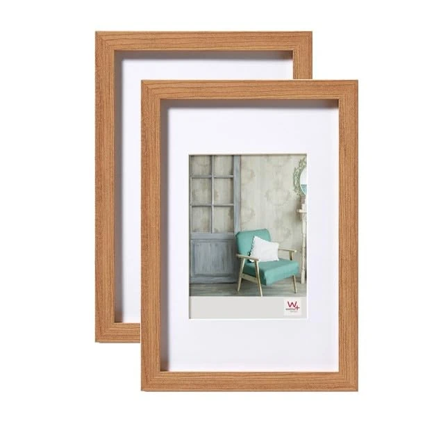 walther design - Stockholm EA030PD Picture Frames, Beech, 20 x 30 cm, Pack of 2 Wooden Frames - Image 1