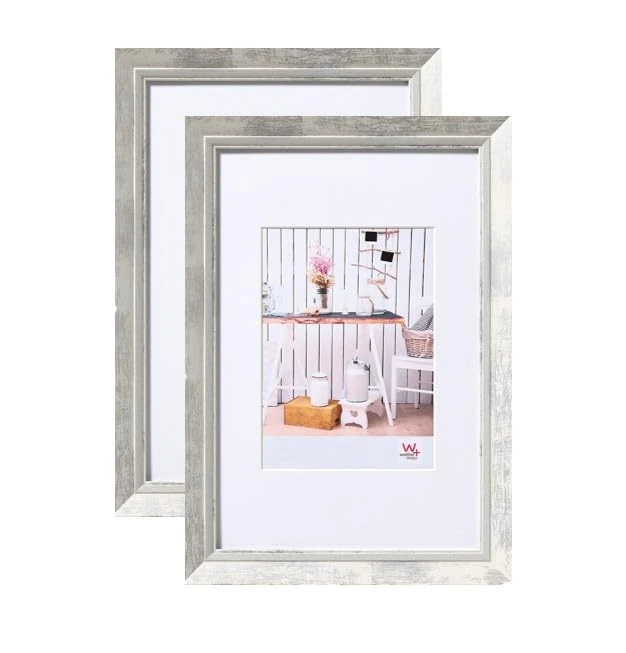 walther design - Chalet EL030WD Picture Frames, White, 20 x 30 cm, Pack of 2 - Image 1