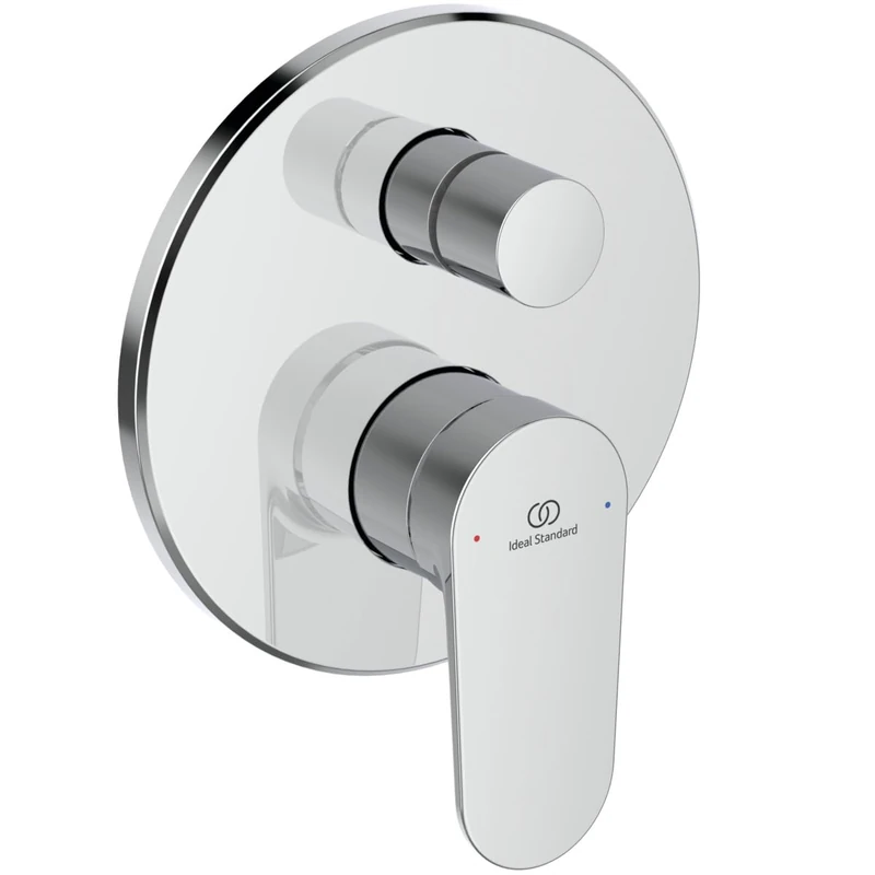 Ideal Standard Cerafine O Nuovo Single-Lever Concealed Bathroom Mixer tap with Temperature Lock at 40°C, Bathroom Mixer tap Without spout – Chrome