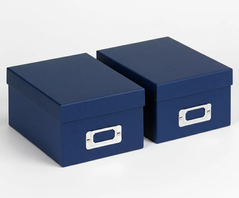 walther design FB-115-LD Fun Storage Box, Blue, Pack of 2