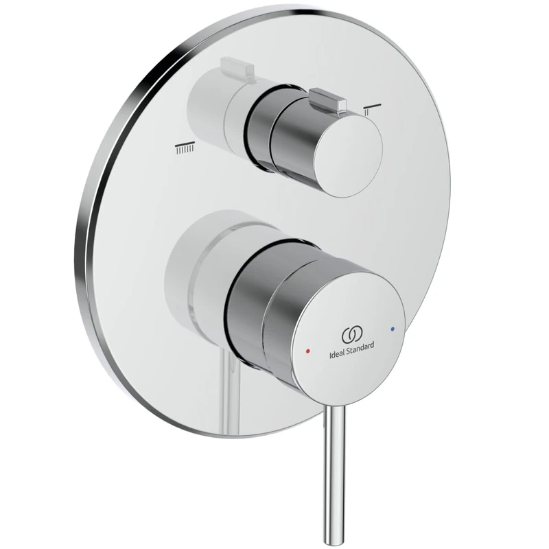 Ideal Standard Ceraline O Nuovo Single-Lever Concealed Bathroom Mixer tap for 2 Functions, Bathroom Mixer tap Without spout – Chrome