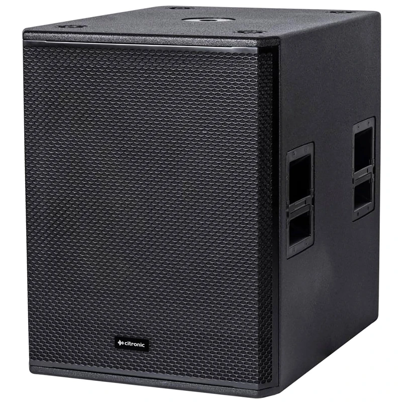 Citronic | CORVA 18” Passive Subwoofer Speaker – High Power DJ PA Bass Cabinet with Pole Mount, Heavy Duty Plywood Enclosure, 4000W Max, Black - Image 1