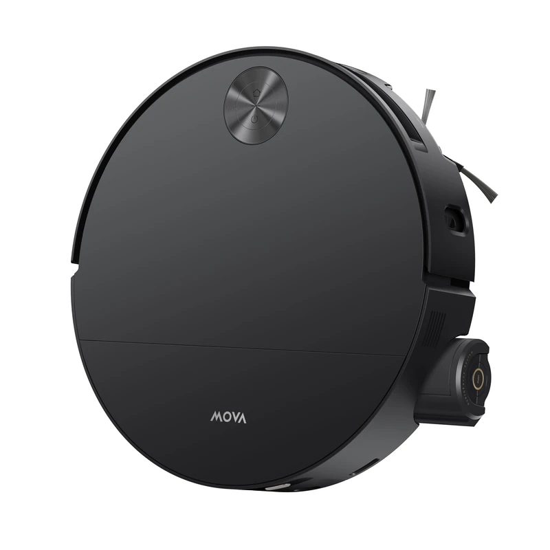 MOVA S70 Roller Robot Vacuum Cleaner with 28,000Pa HydroForce Function, MaxiReach Technology, CovertSense Navigation, 90mm Slim Design, Dual Anti-Tangle Mechanisms, All-in-One Base Station